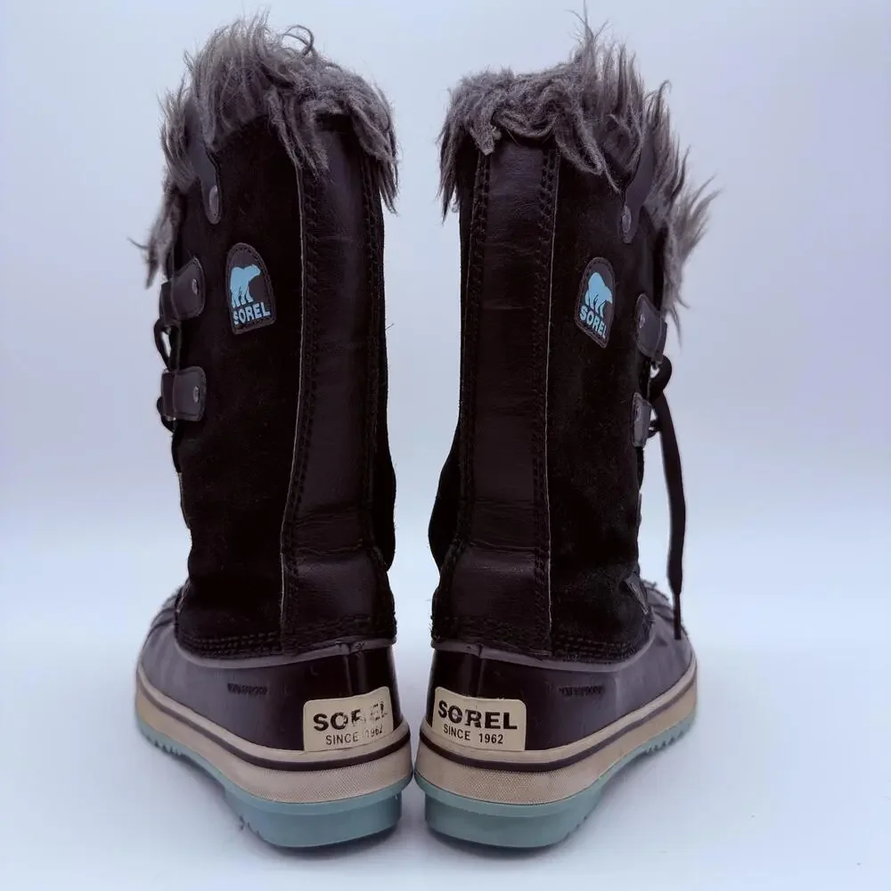 Sorel Youth Tofino Waterproof Winter Boots Black/Ice Size 1 - Picture 6 of 11